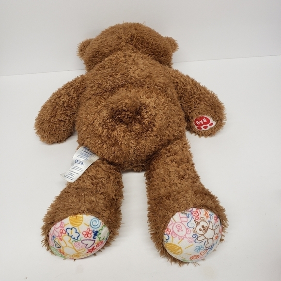 Build a Bear 17" Hearts n Hugs Doodles Brown Teddy Bear 2021 Stuffed Plush - Picture 2 of 6